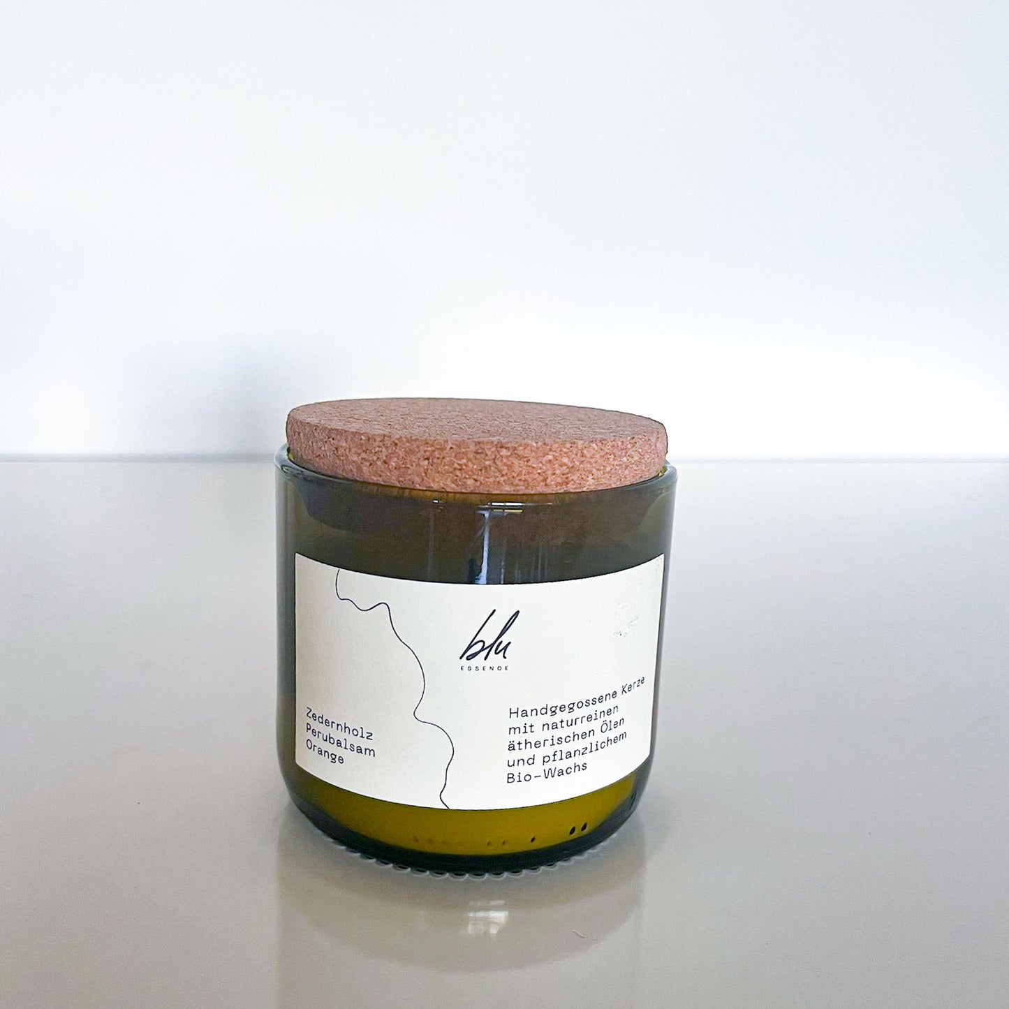Zedernholz • Perubalsam • Orange - Kerze mit ätherischen Ölen