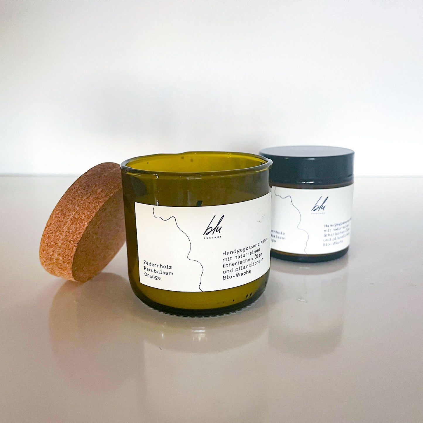 Zedernholz • Perubalsam • Orange - Kerze mit ätherischen Ölen