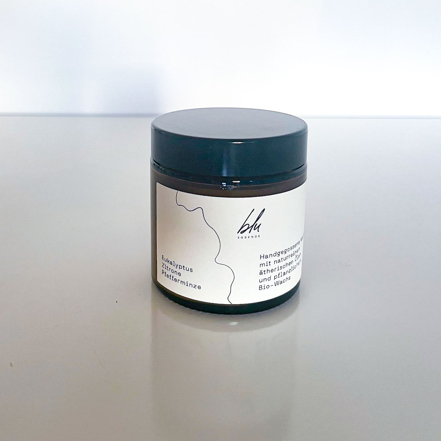 Eukalyptus • Zitrone • Pfefferminze - Kerze mit ätherischen Ölen