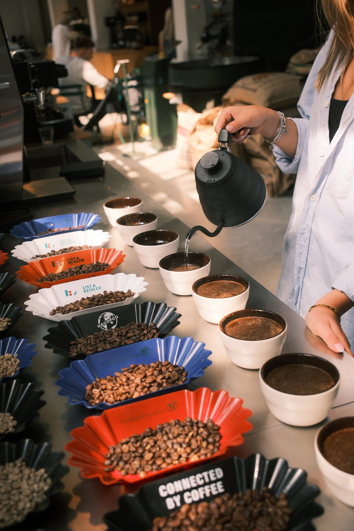 Kaffeeverkostung Aufguss