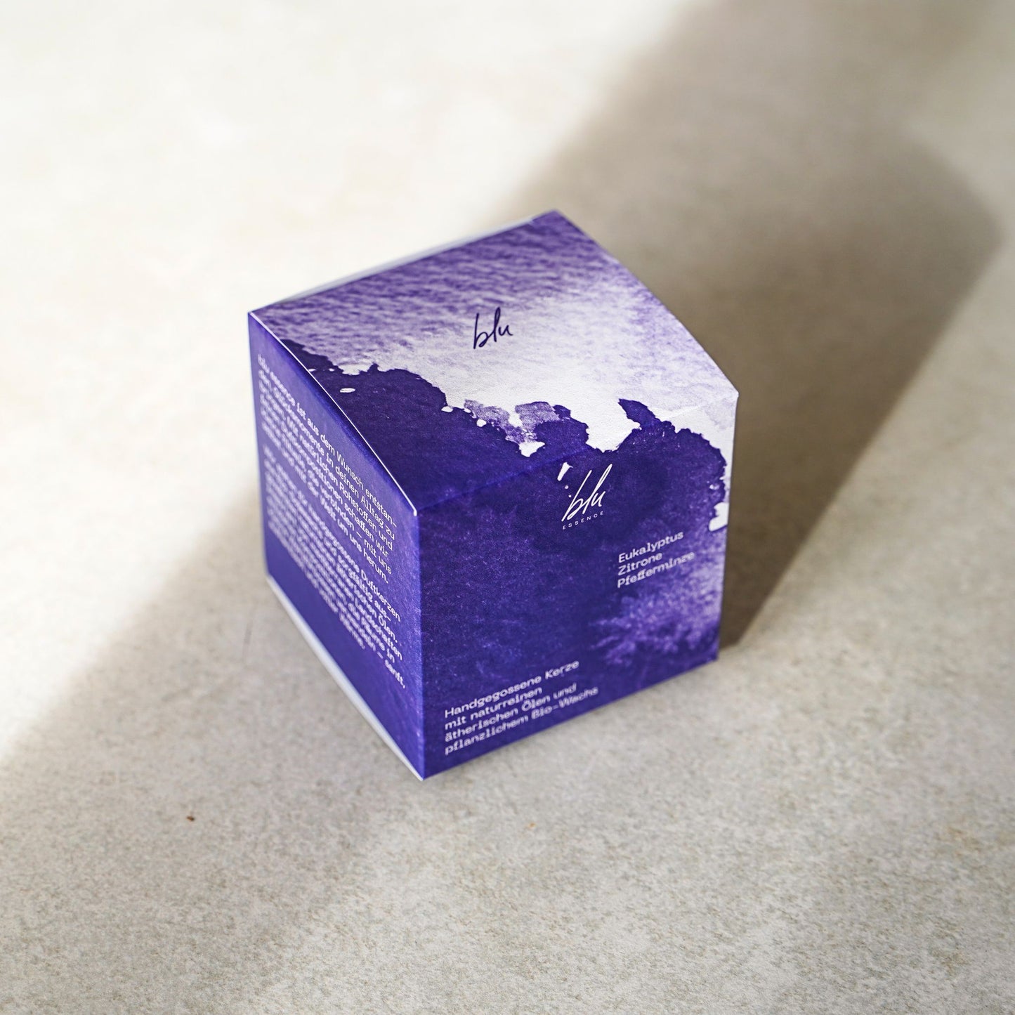 Eukalyptus • Zitrone • Pfefferminze - Kerze mit ätherischen Ölen