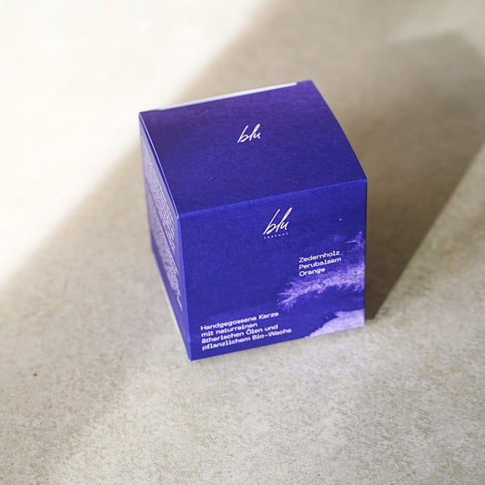 Zedernholz • Perubalsam • Orange - Kerze mit ätherischen Ölen