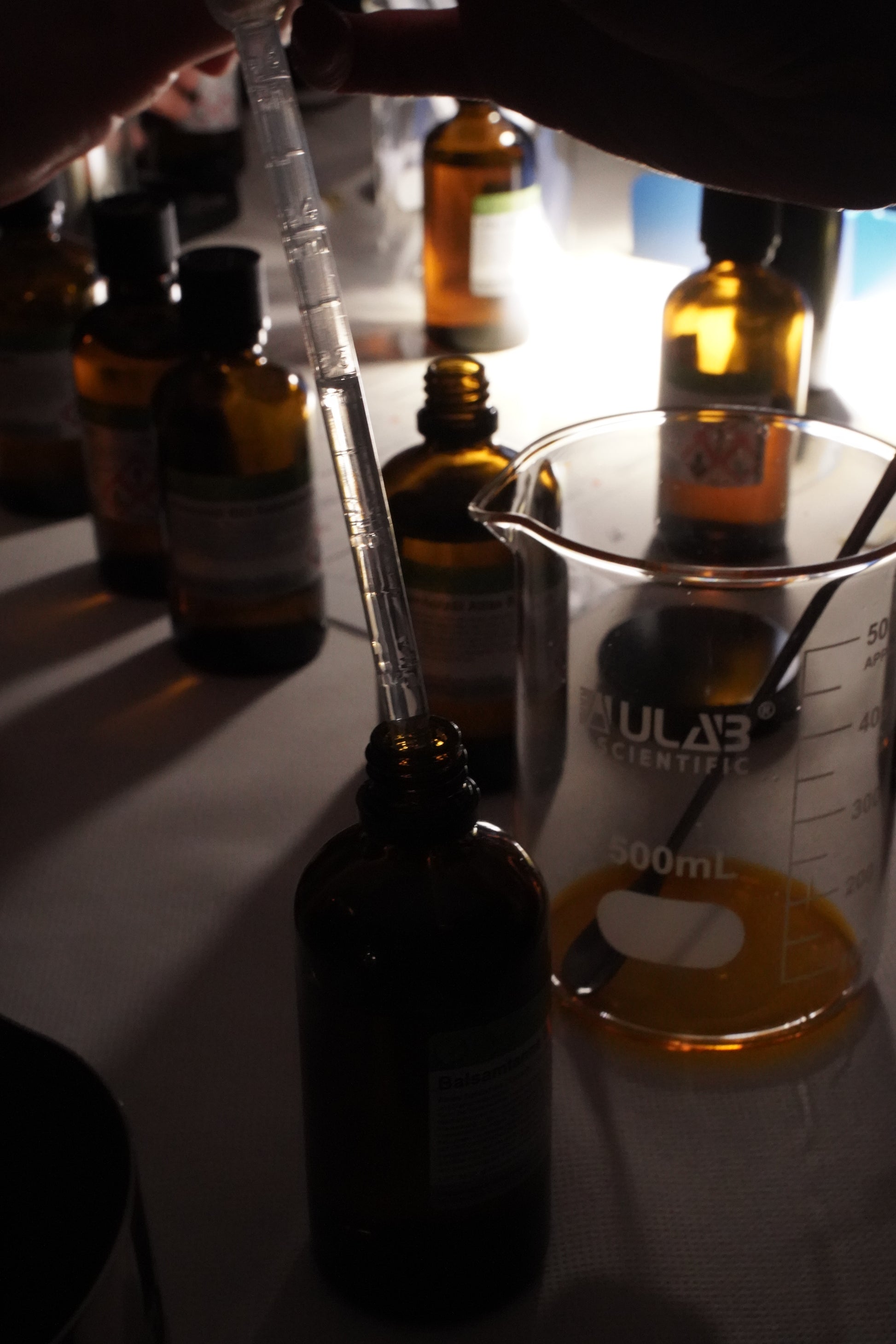 ätherische Öle bei Duftkerzen Workshop