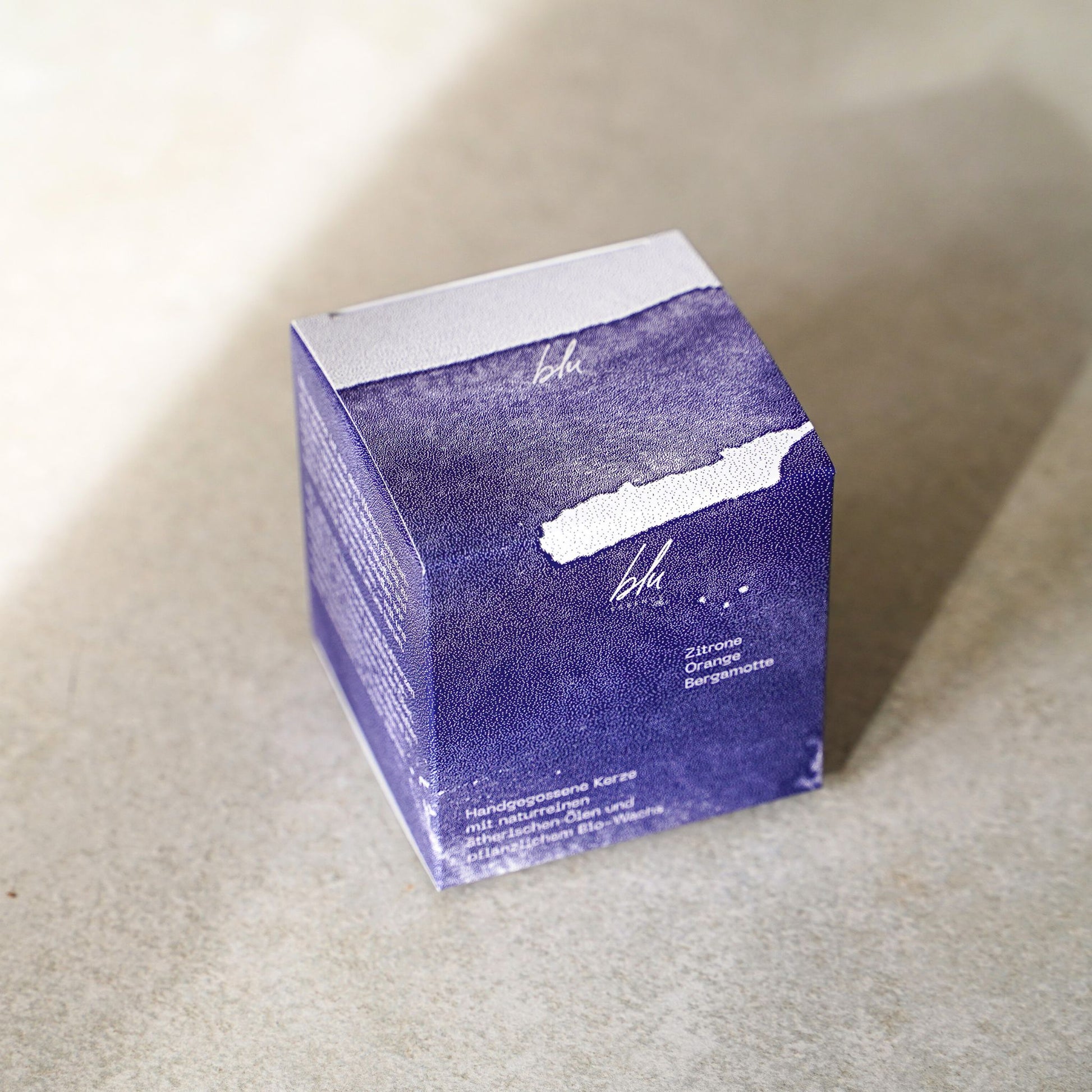 Verpackung natürliche Duftkerze mit ätherischen Ölen